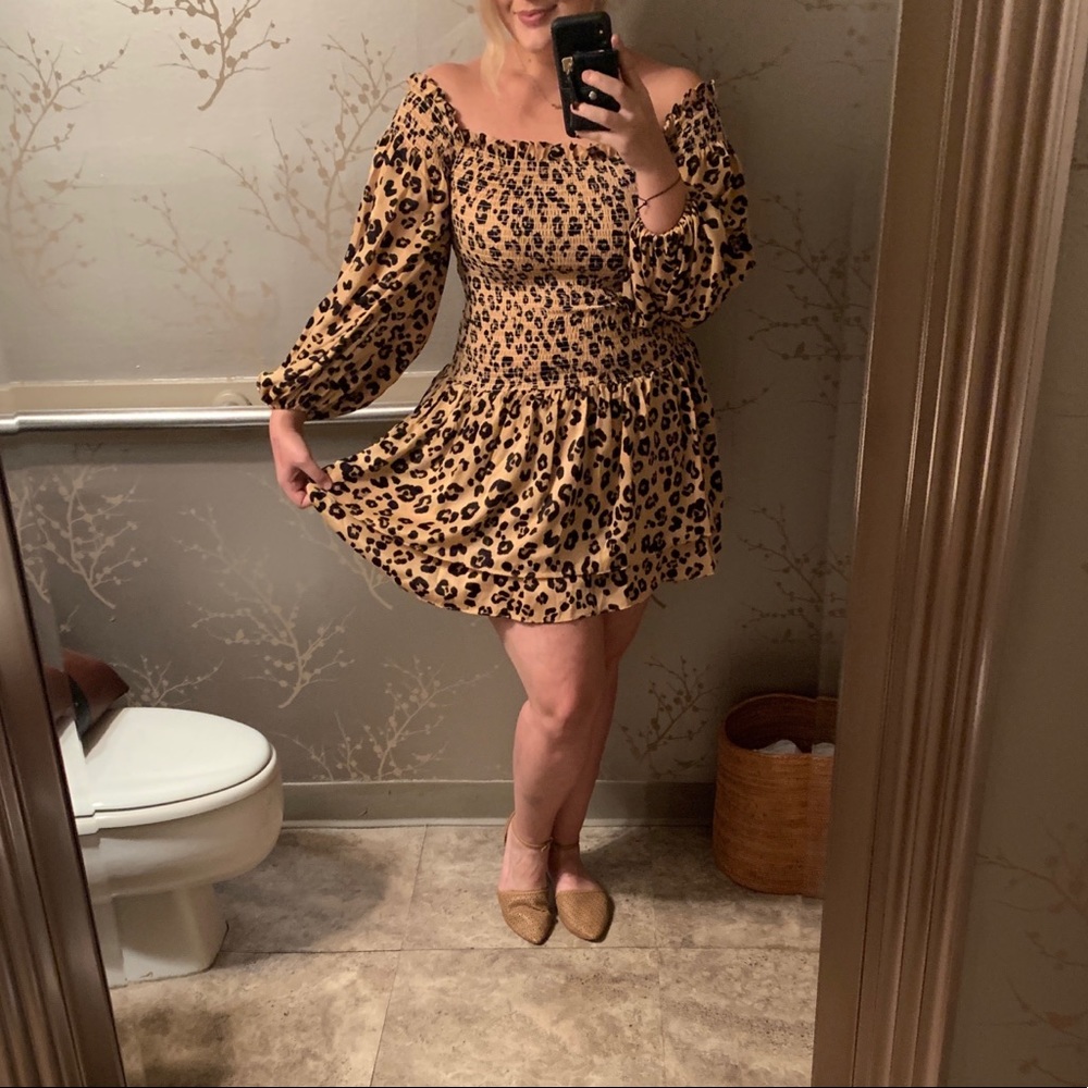 Be Bold Darling Leopard Print Dress Red Dress